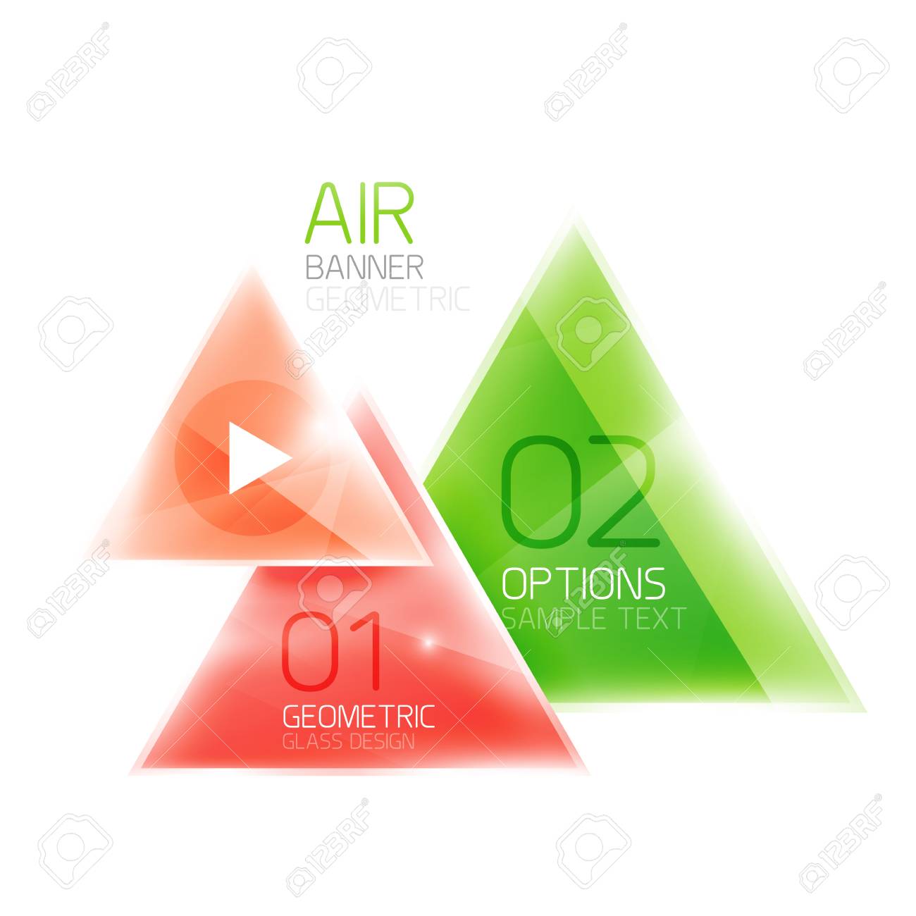 air triangle abstract background 3d geometric vector template