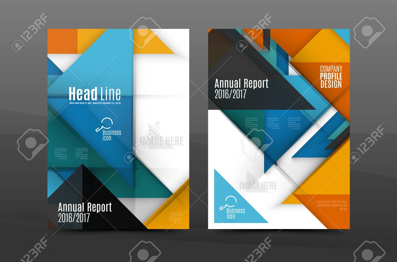 annual report cover page design