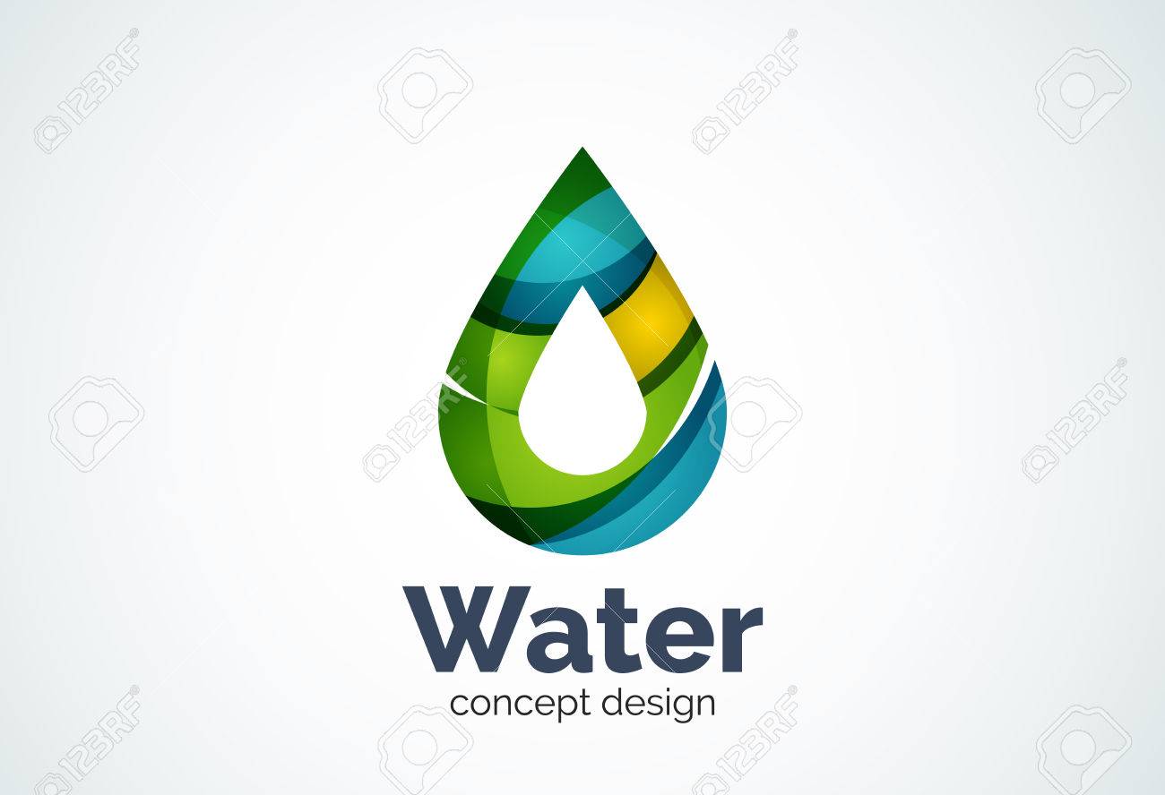 abstract business company water drop template conservation