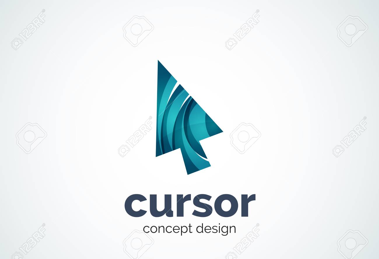 cursor template mouse pointer and arrow concept modern minimal