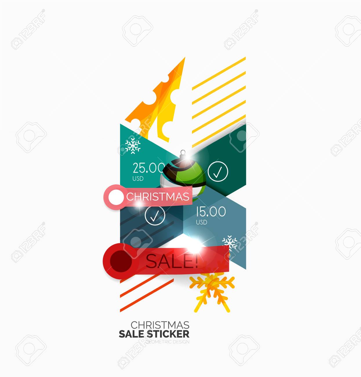 shiny holiday new year and christmas sale banners vector shiny templates
