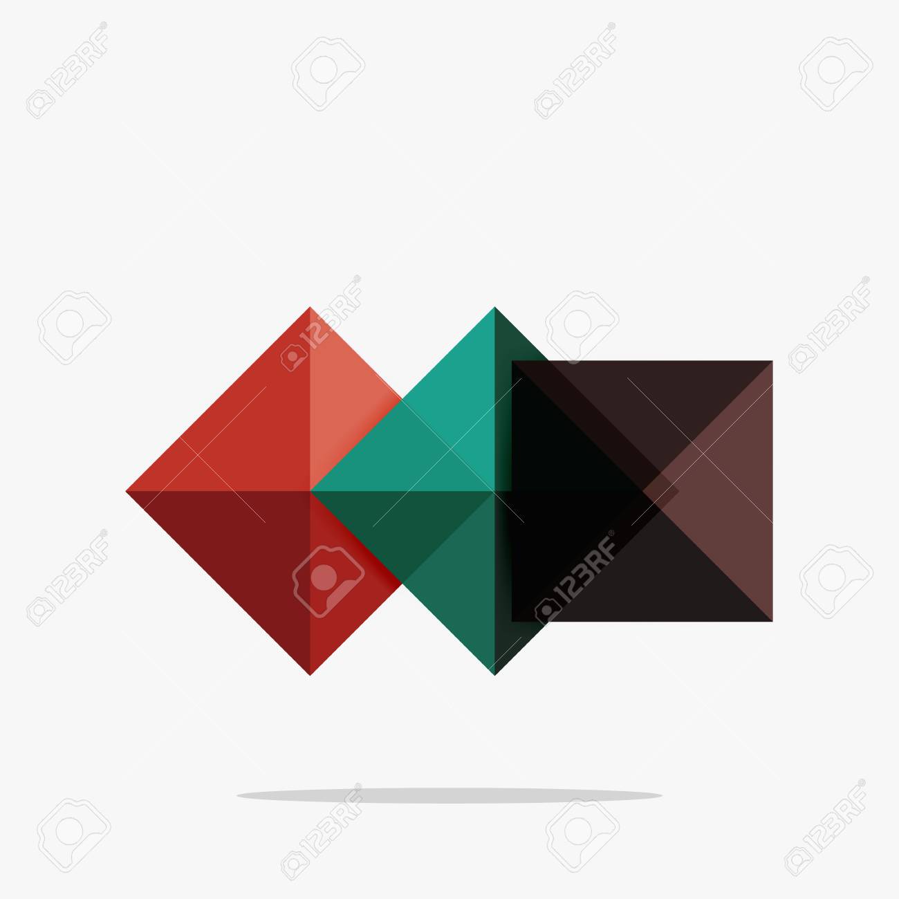 vector blank abstract squares background infographic template