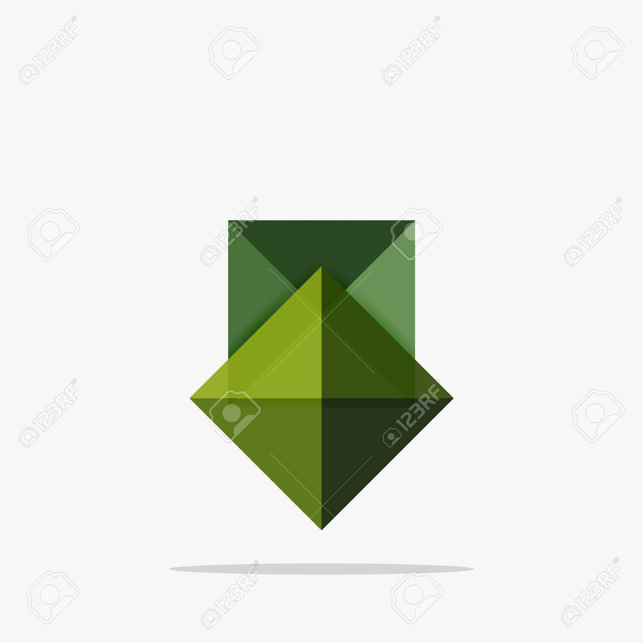 vector blank abstract squares background infographic template