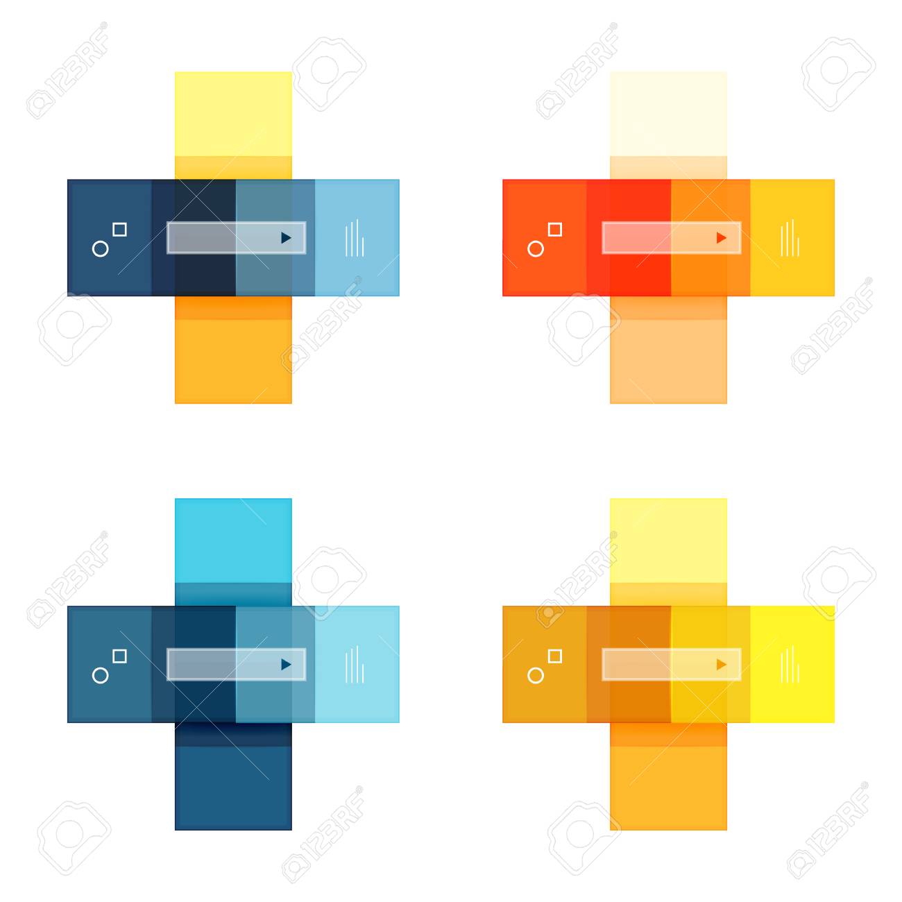 vector blank stripes and lines infographics templates isolated