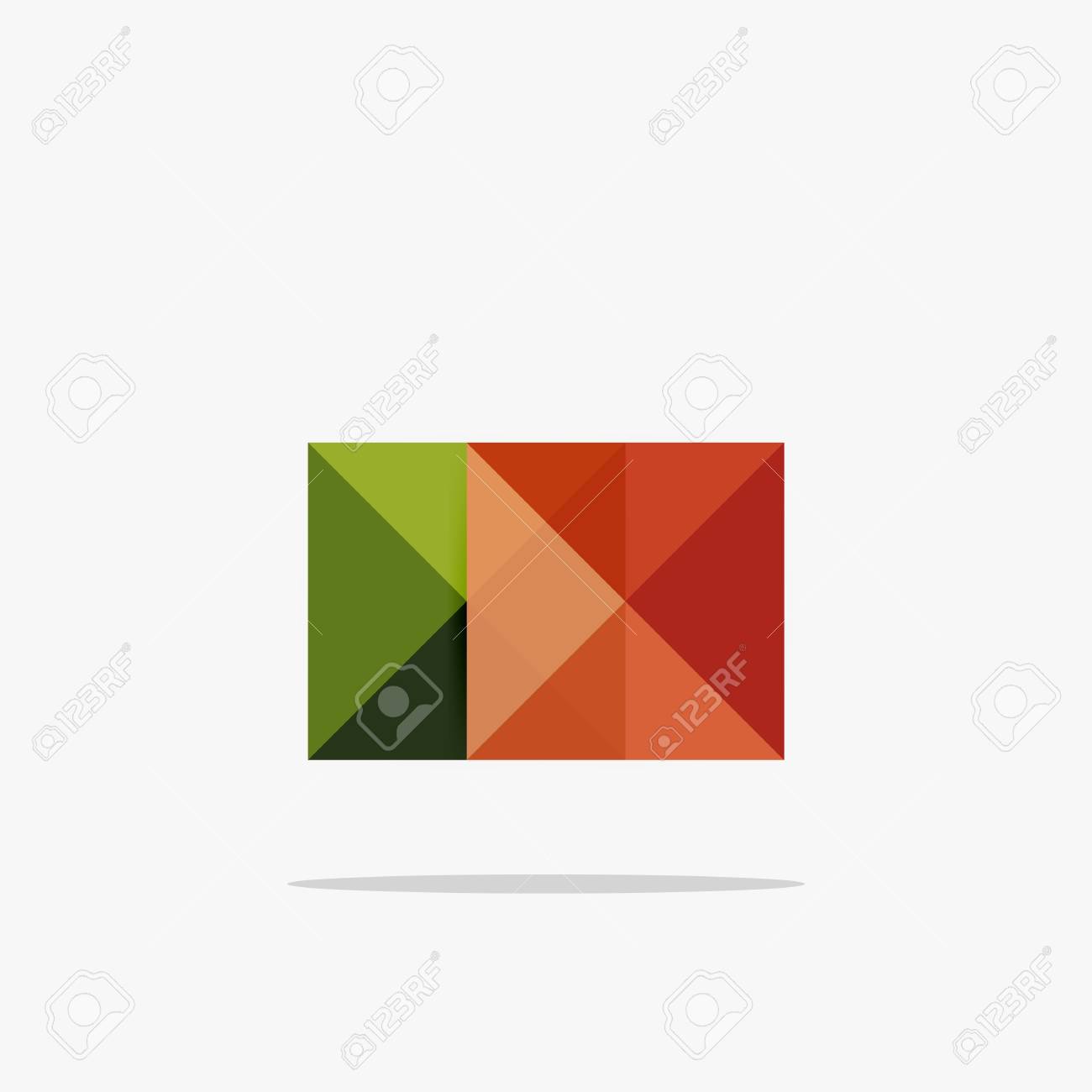 vector blank abstract squares background infographic template