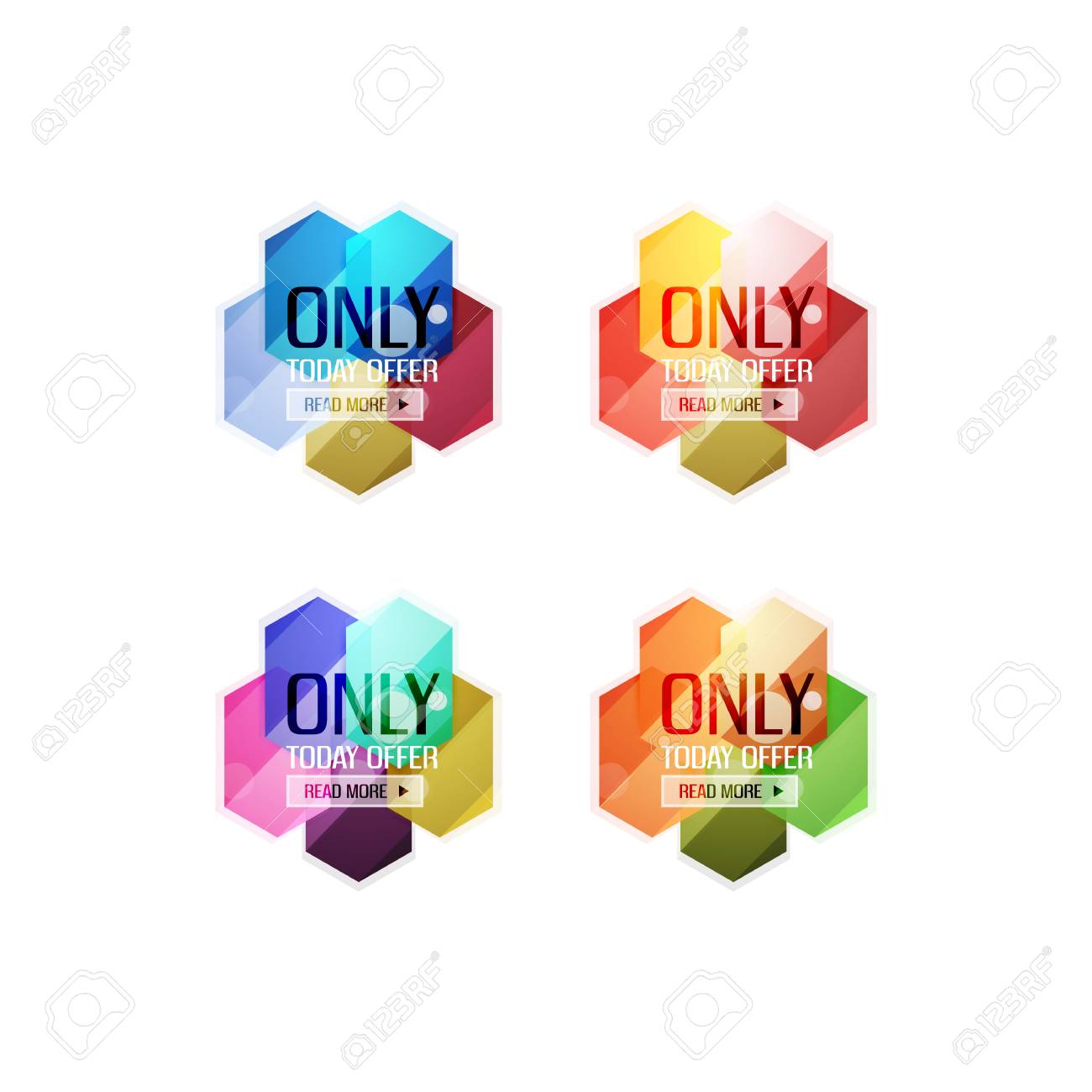 vector special offer stickers and banners sale tags labels