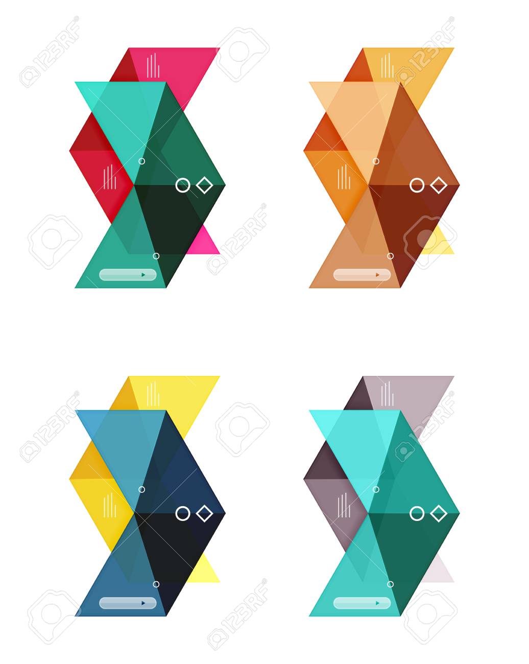 vector blank infographic arrow templates royalty free cliparts