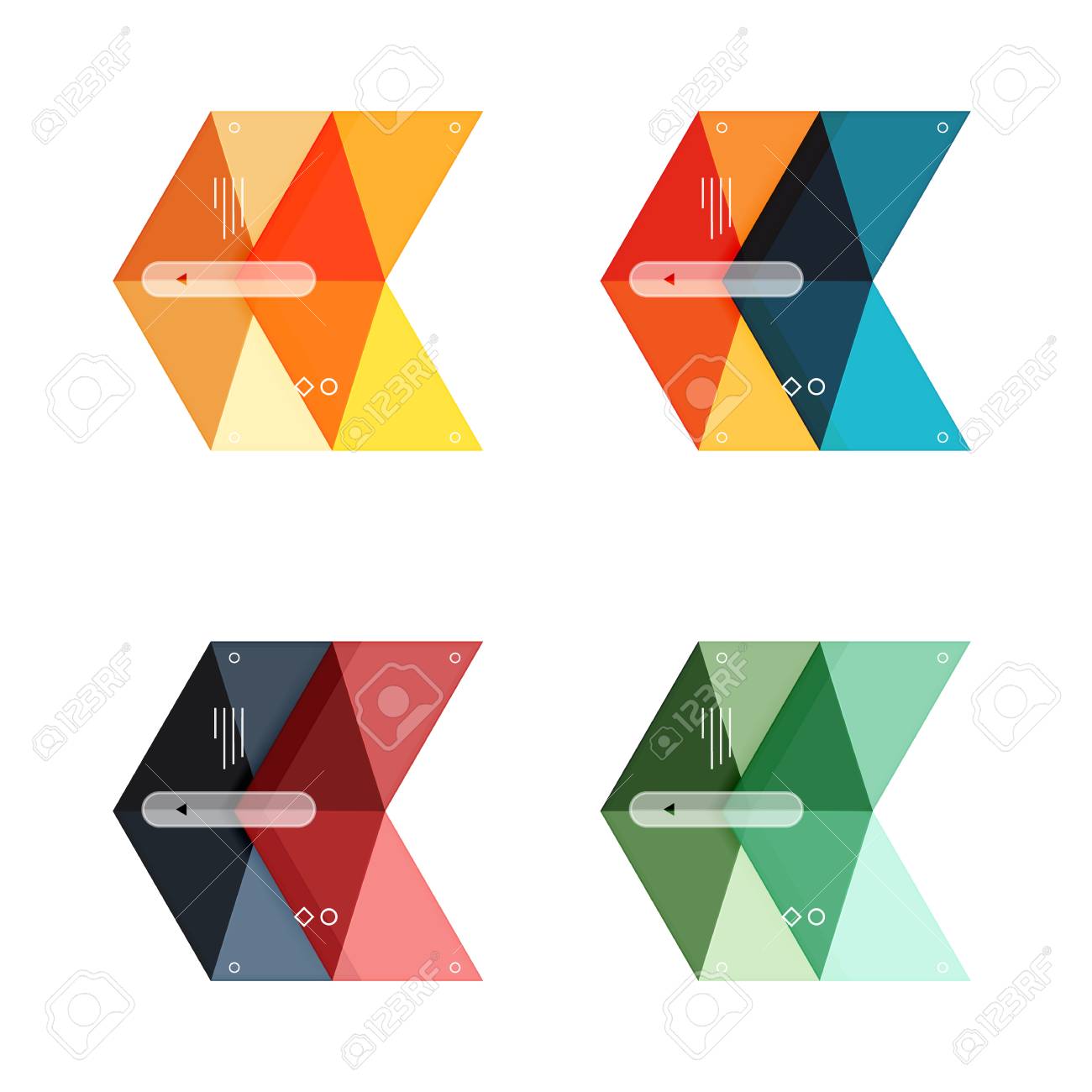 vector blank infographic arrow templates royalty free cliparts