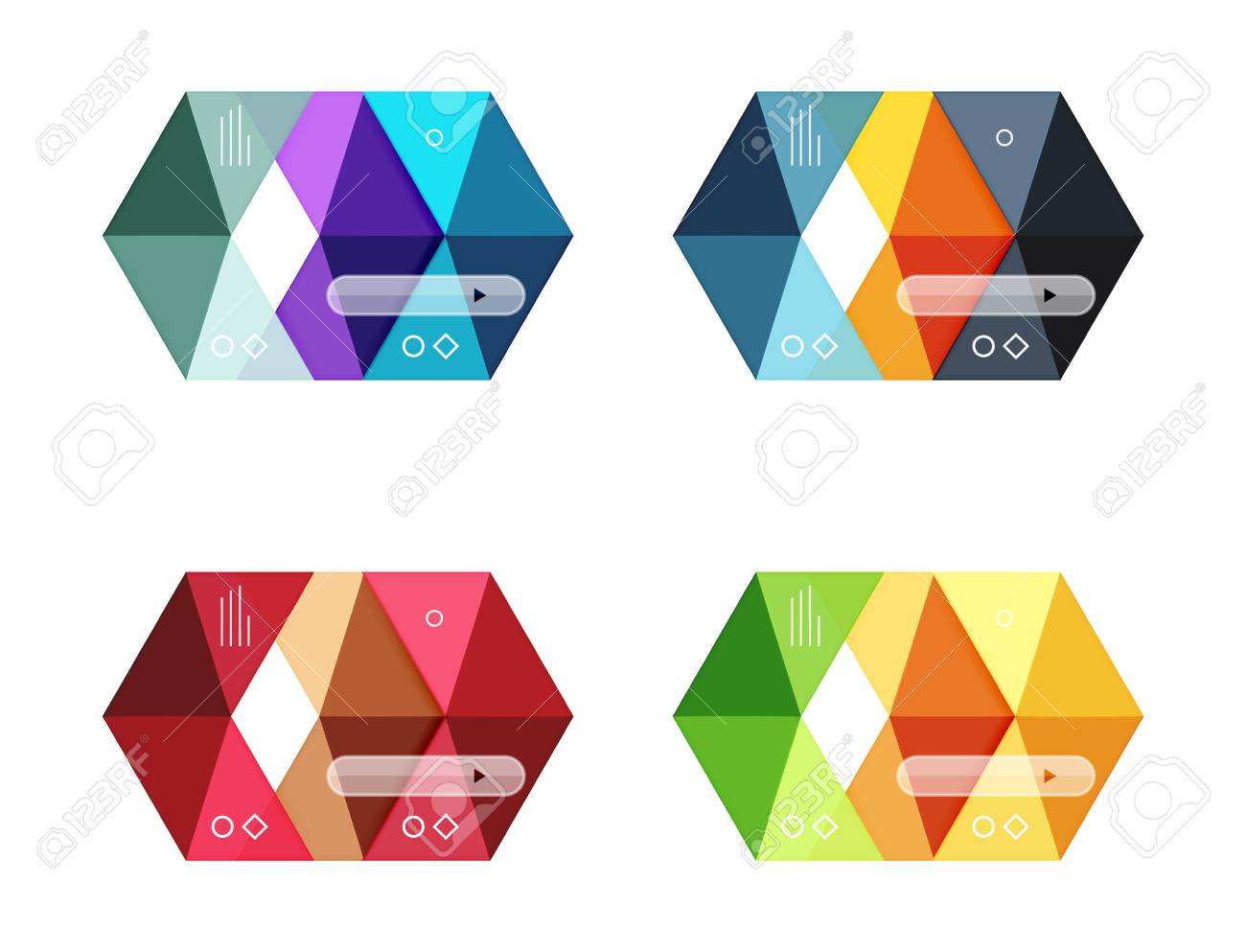 vector blank infographic arrow templates royalty free cliparts