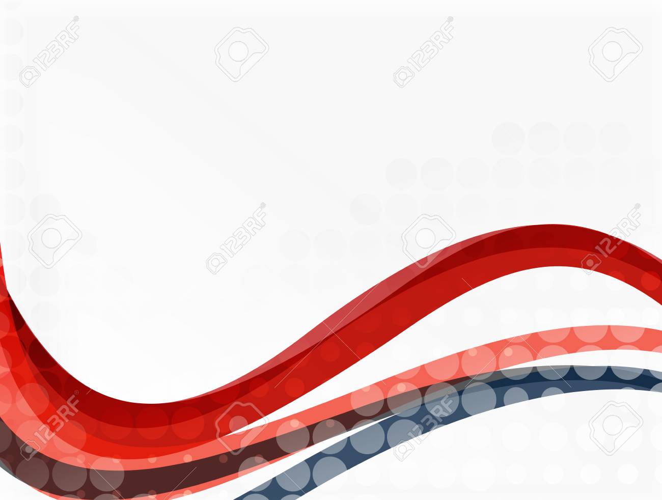 透明なドットと抽象的な波線のイラスト素材 ベクタ Image