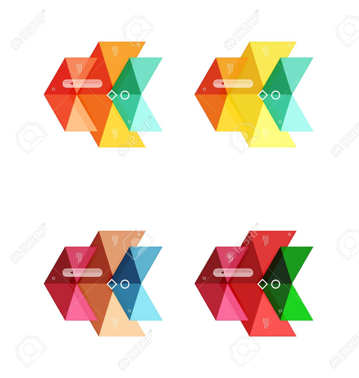 vector blank infographic arrow templates royalty free cliparts