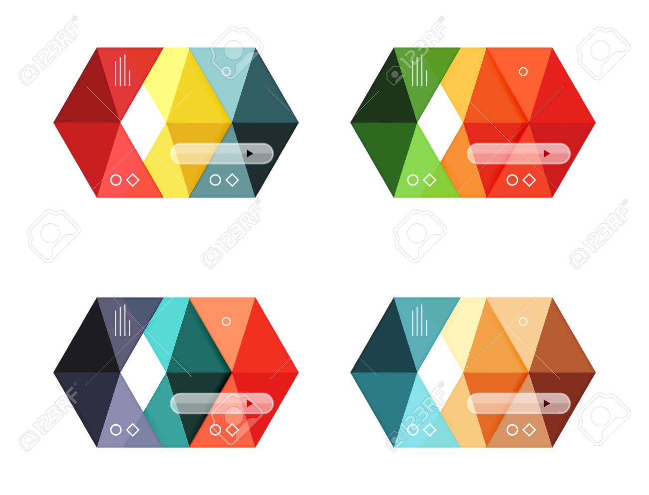 vector blank infographic arrow templates royalty free cliparts