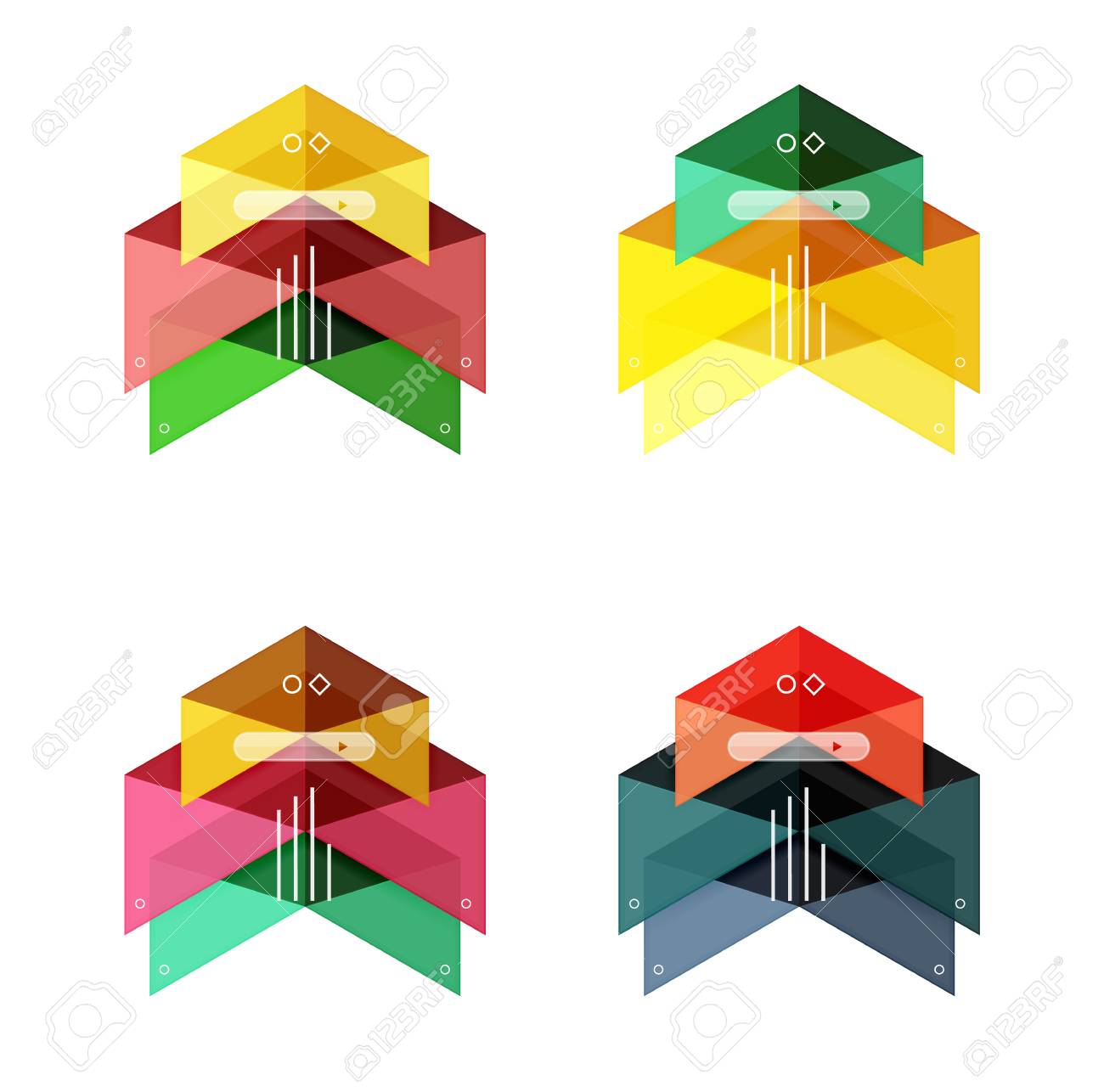 vector blank infographic arrow templates royalty free cliparts
