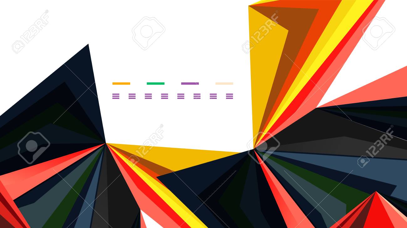 modern triangle presentation template business design background