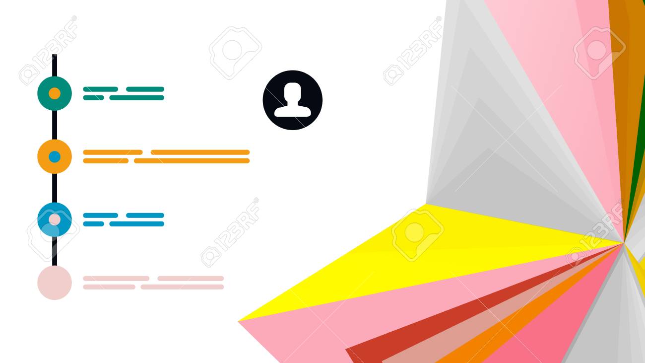 modern triangle presentation template business design background