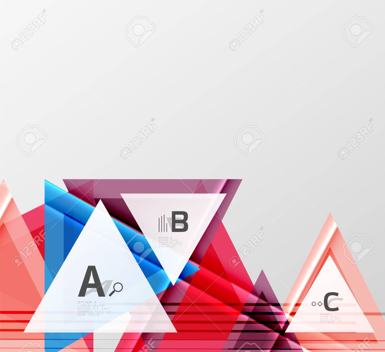 三角形と幾何学的図形 背景を抽象化します あなたのデザインのベクトル イラスト のイラスト素材 ベクタ Image