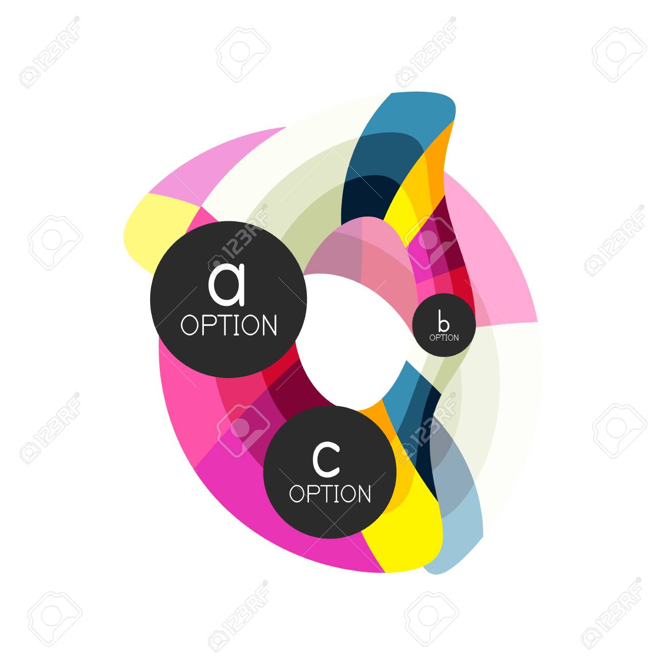 abstract colorful geometric option