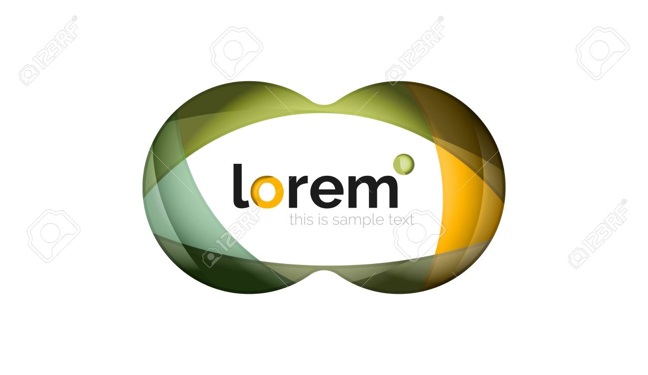 abstract geometric design made of flowing elements royalty free