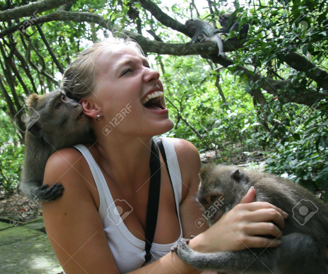 укусила обезьяна