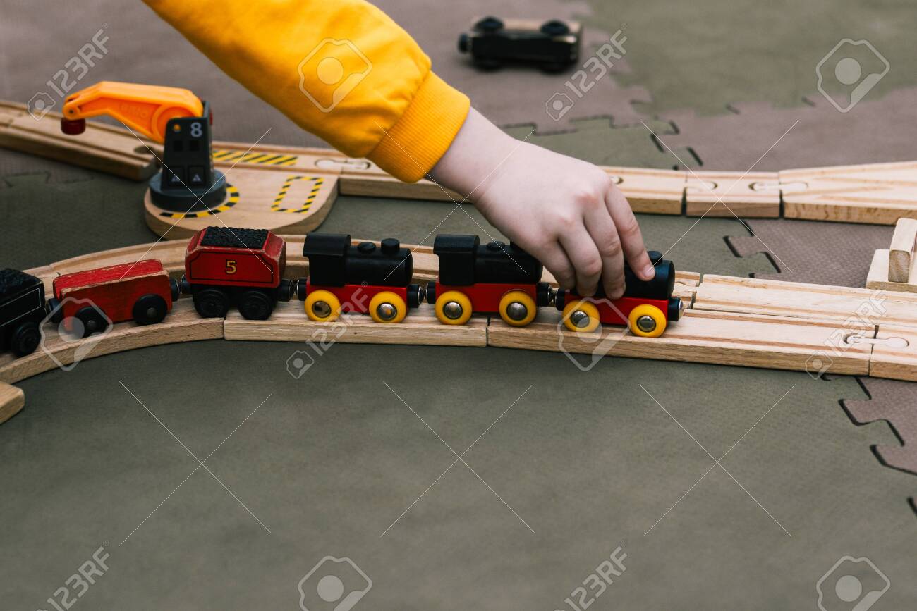 wooden train game