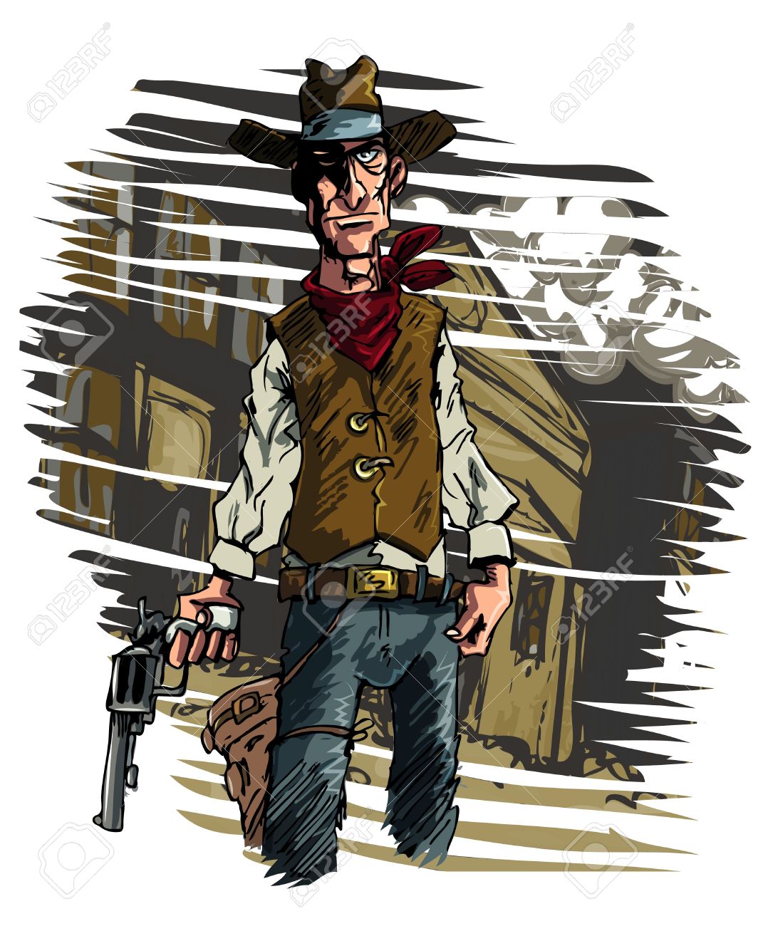 9100627-Mean-illustration-of-a-Cowboy-gunslinger-draws-his-six-shooter-Stock-Photo.jpg