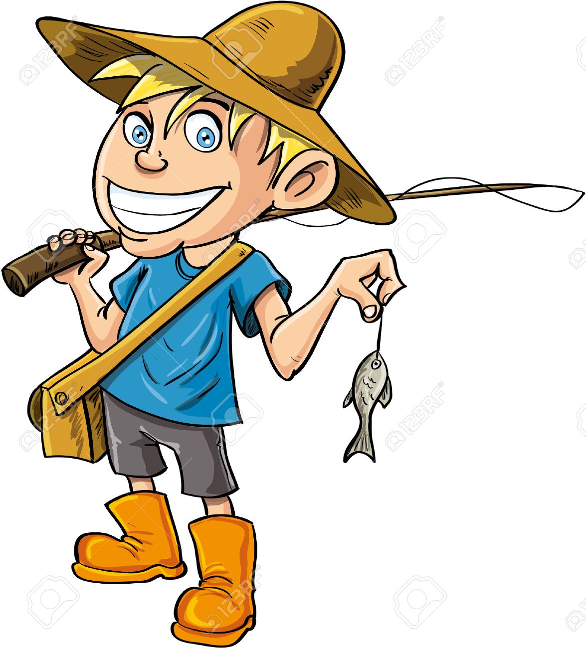 Pecheur De Bande Dessinee Avec Un Poisson Minuscule Isole Clip Art Libres De Droits Vecteurs Et Illustration Image Pecheur De Bande Dessinee Avec Un Poisson Minuscule Isole Clip Art Libres De Droits Vecteurs Et Illustration Image