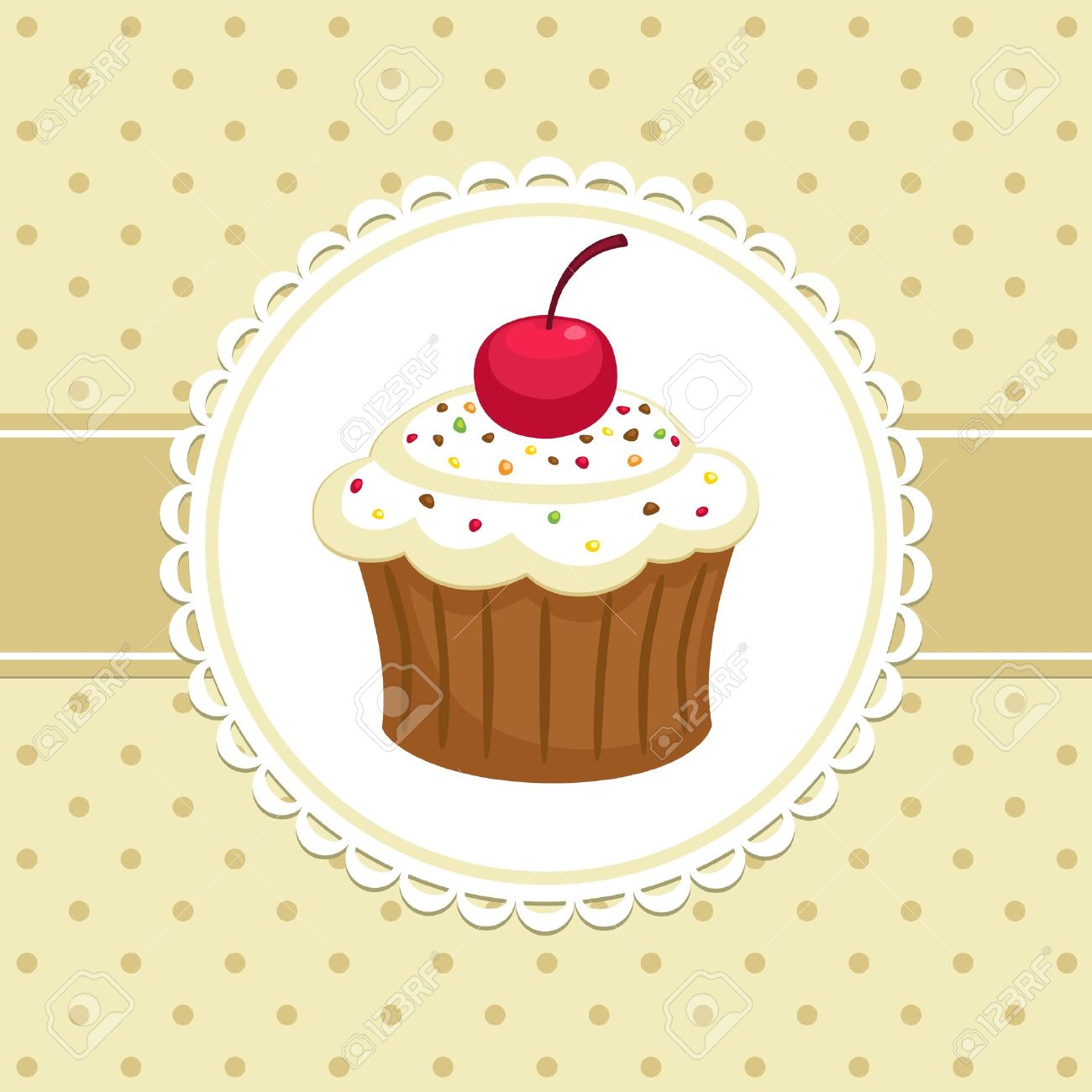 cupcake banner template