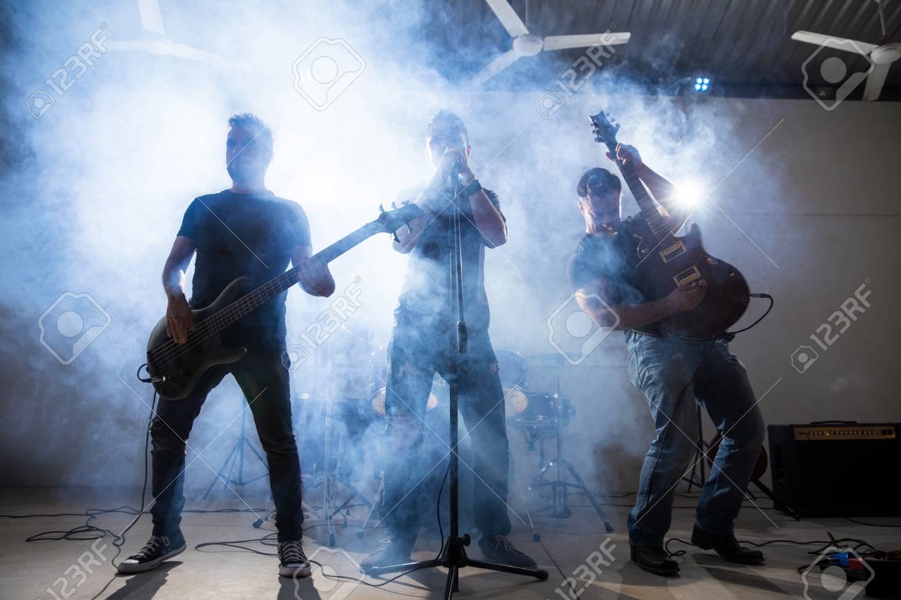 rock and roll band Stock Photo - Alamy