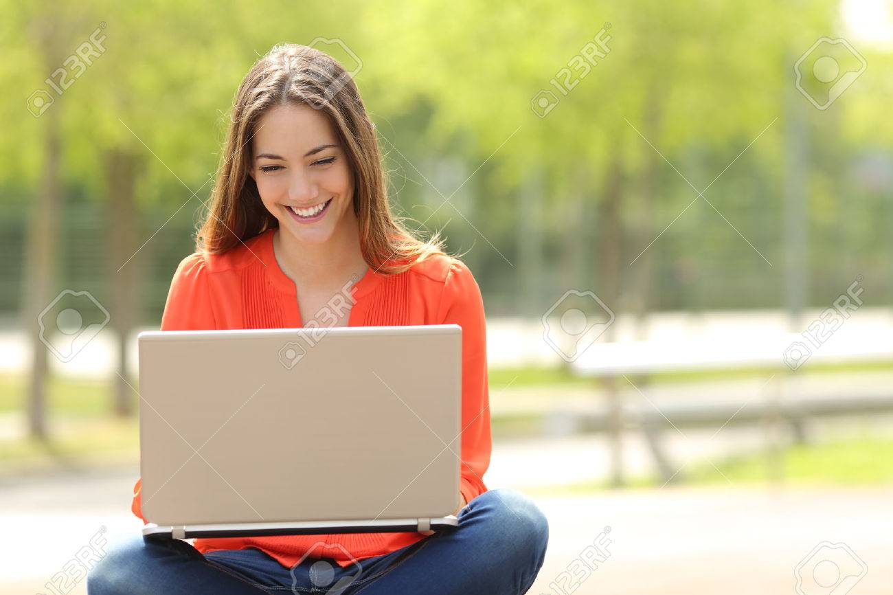 female laptop