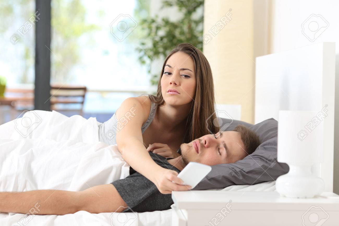 Jealous Wife Spying The Hone Of Her