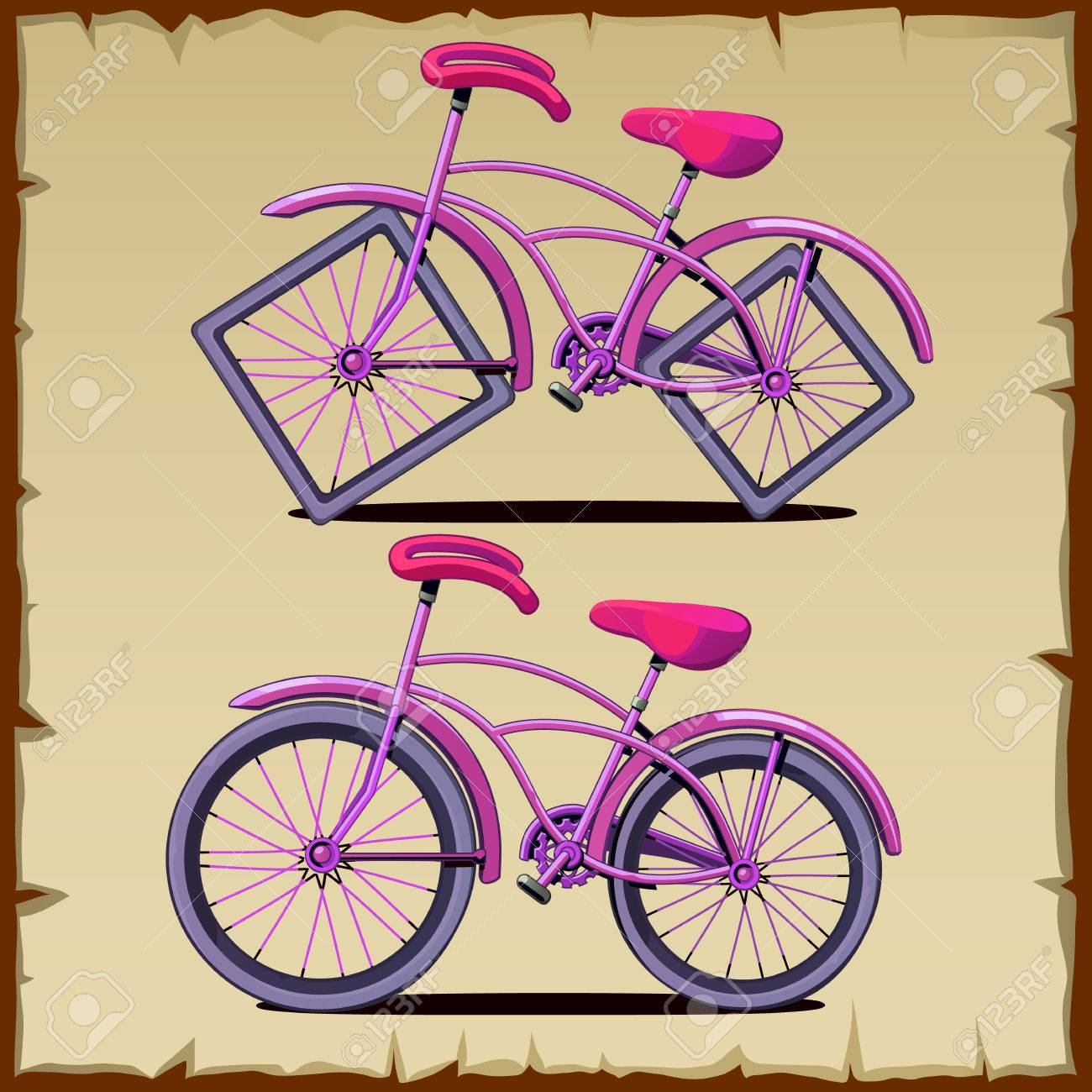 bicycle with square wheels