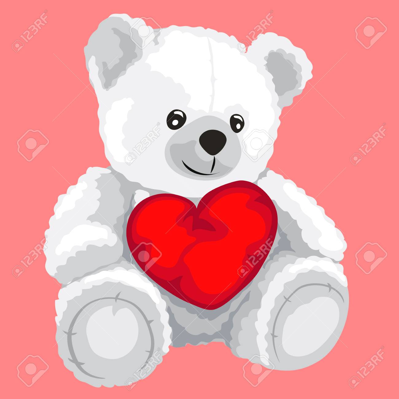 Oso De Juguete Blanco Con Corazón Rojo En Estilo De Dibujos Animados Ilustraciones Svg, Vectoriales, Clip Art Vectorizado Libre De Derechos. Image 76789288. Oso De Juguete Blanco Con Corazón Rojo En Estilo De Dibujos Animados Ilustraciones Svg, Vectoriales, Clip Art Vectorizado Libre De Derechos. Image 76789288.