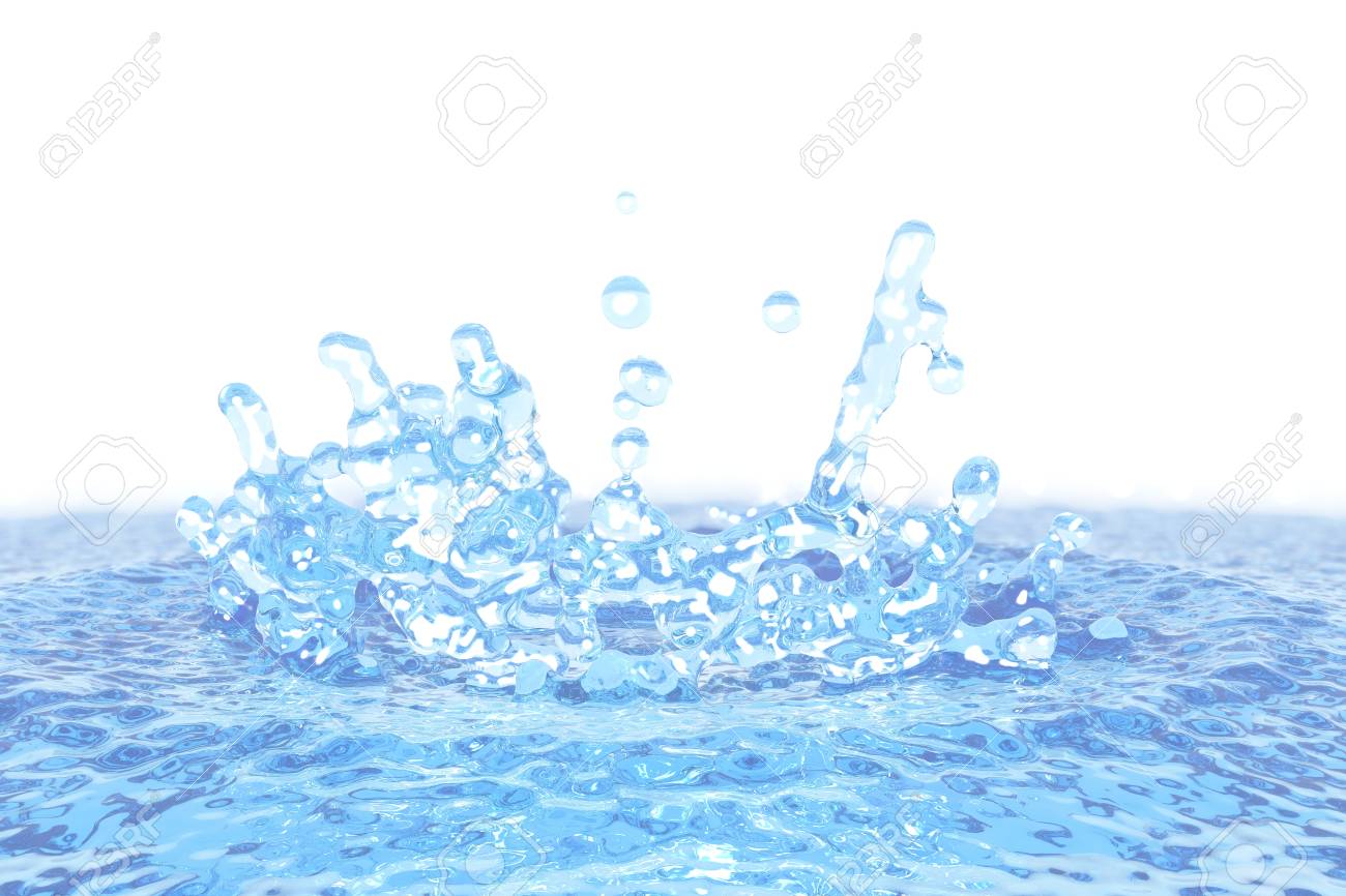 Download Beautiful Water Splash With Drops Mockup Isolated On White 3d Illustration For Design Purposes Stock Photo Picture And Royalty Free Image Image 114069327