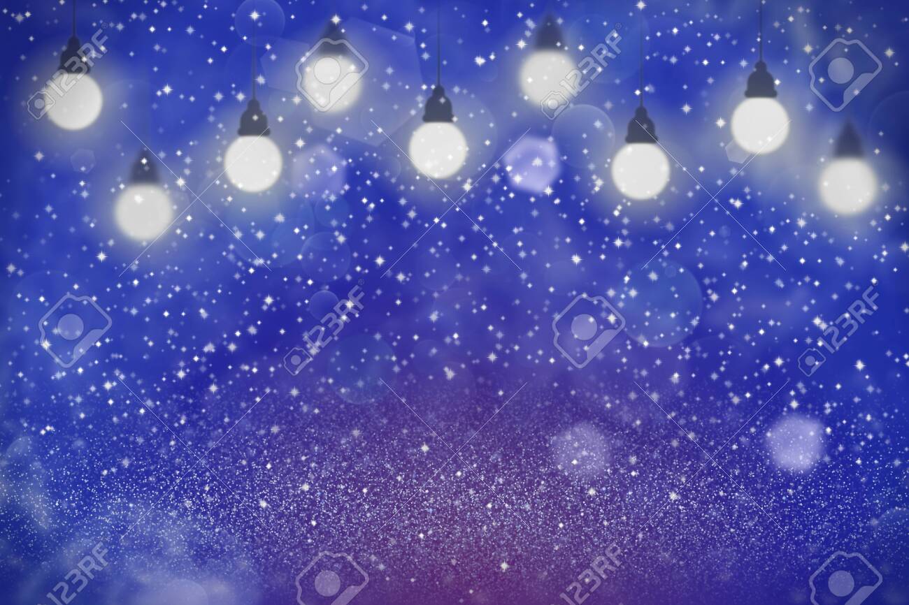 Wonderful Shiny Abstract Background Light Bulbs With Sparks Fly