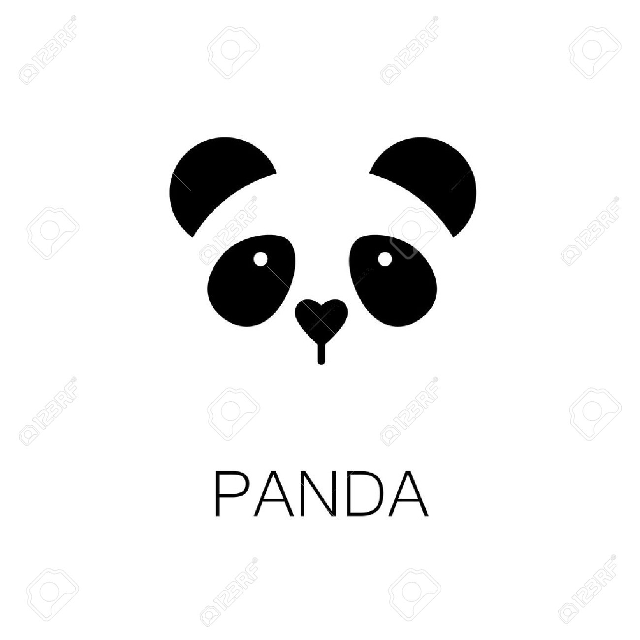 simple sign a panda - design template - 40397830 simple sign a panda - design template - 40397830