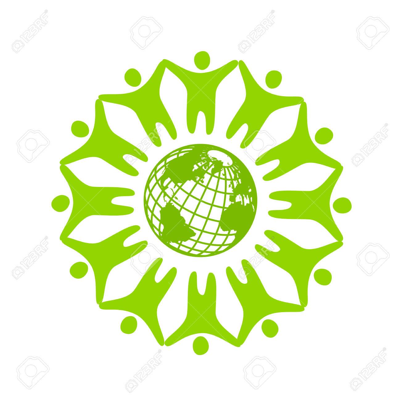 people around the planet template logo for the company association