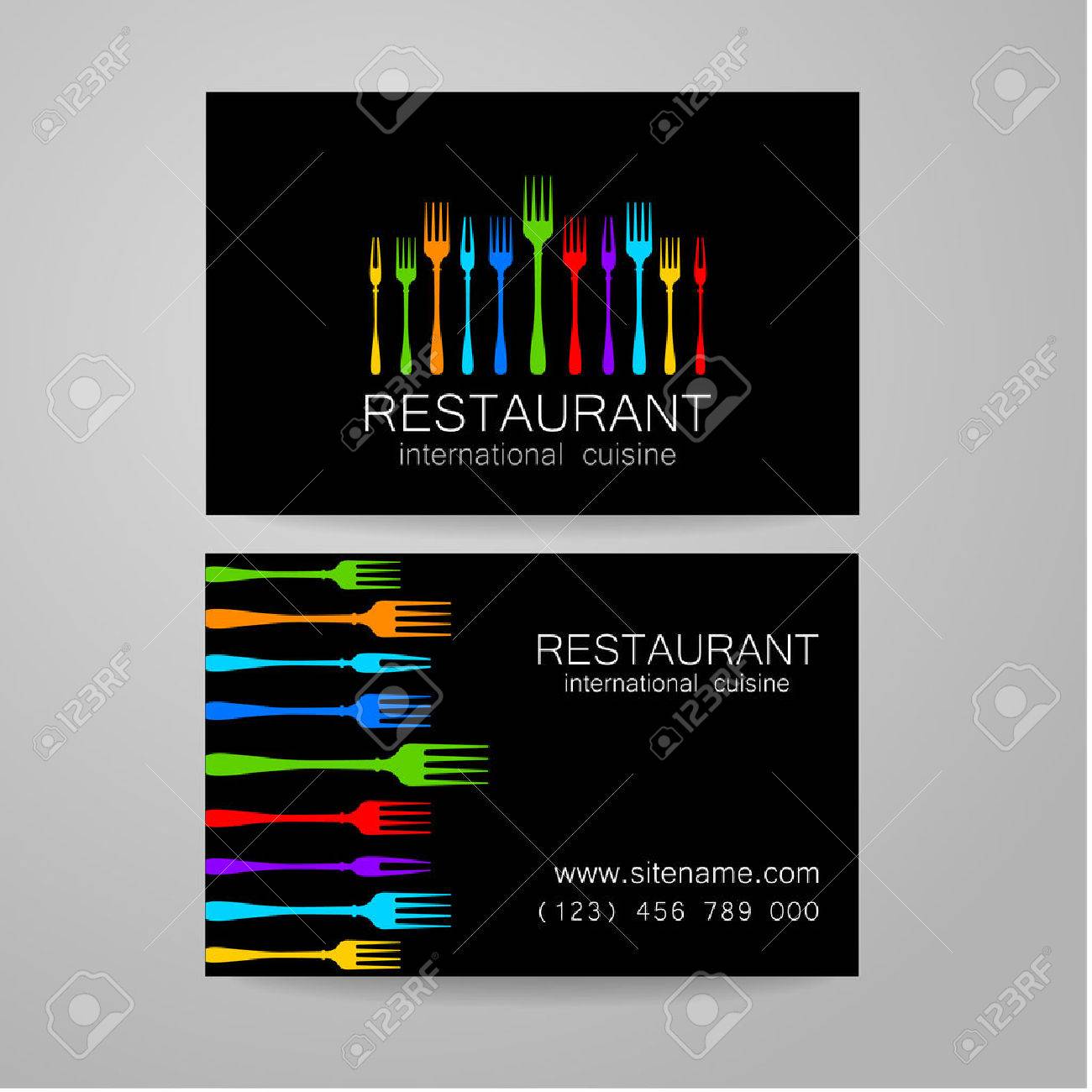 restaurant logo template design the concept of corporate style