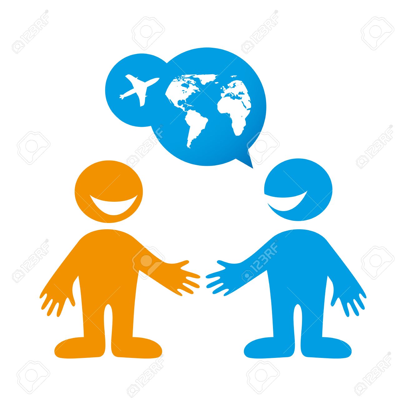 People Dialog Icon Travel Agent Tour Operator Vector Illustration Stock People Dialog Icon Travel Agent Tour Operator Vector Illustration Stock