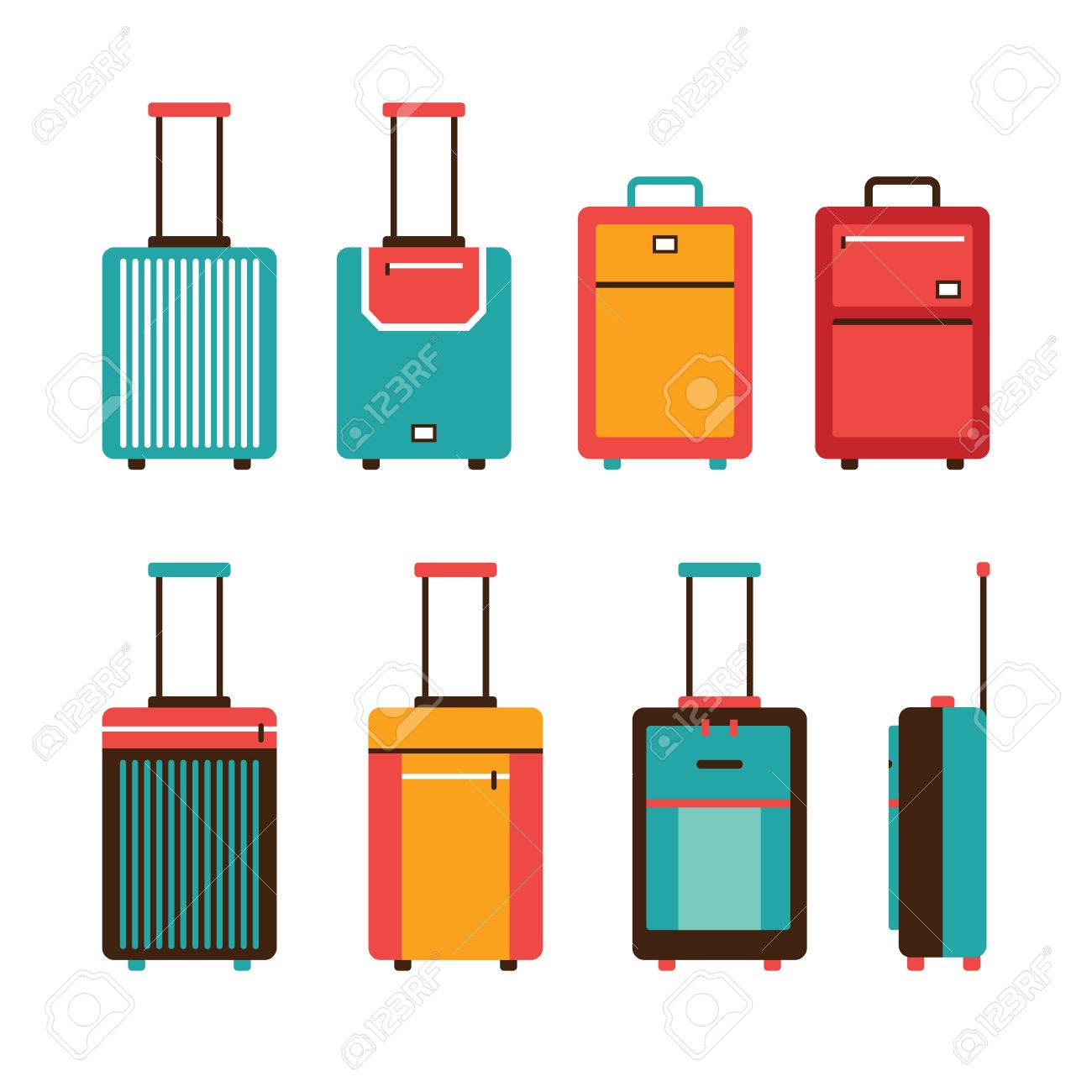 colorful travel bags