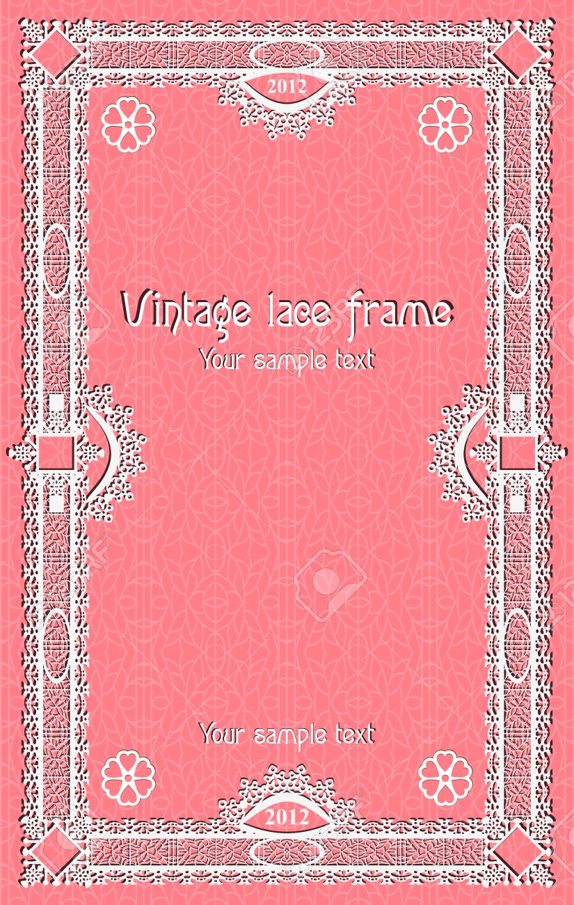 Template Border Frame Design For Card Sertificate Vintage