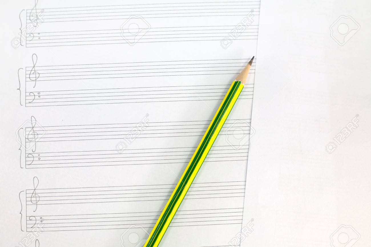 empty music sheets