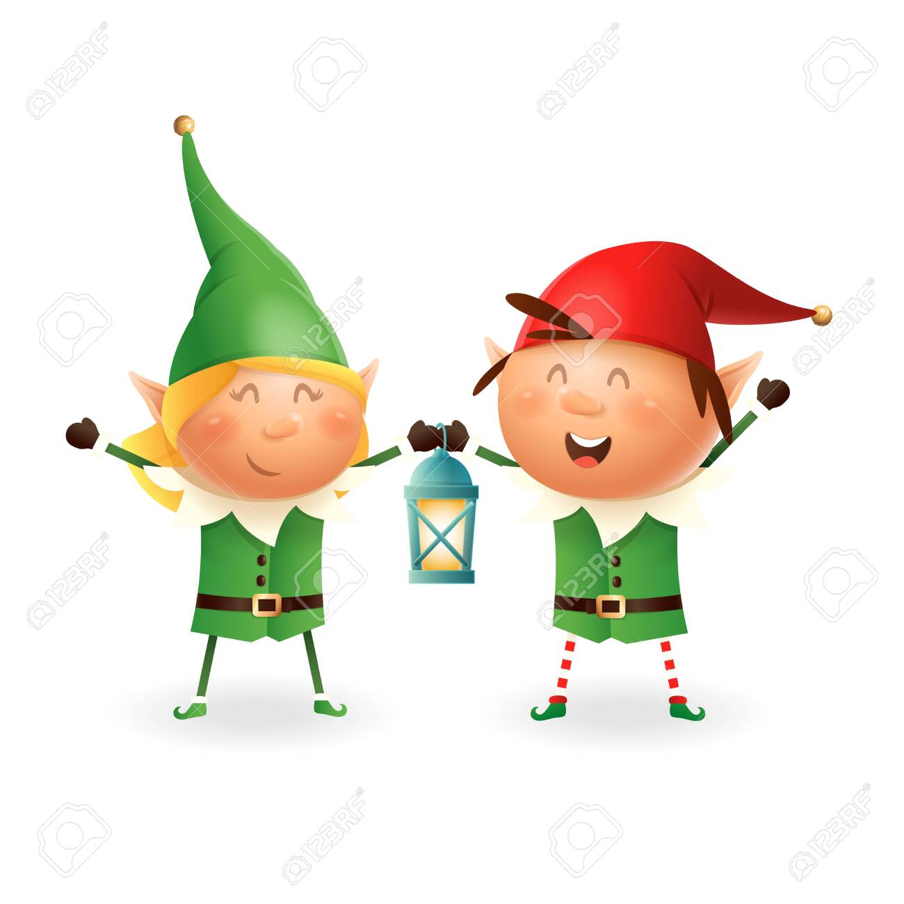 boy and girl elf