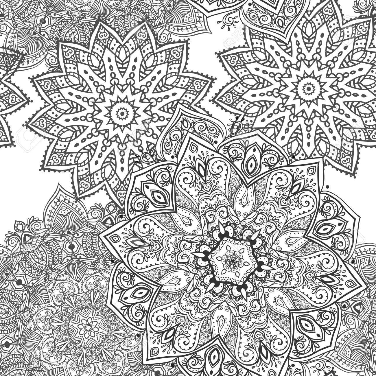 Ornament Schones Muster Mit Mandala Geometrische Kreis Element In Vektor Perfekte Karten Kaleidoskop Yoga Indien Arabisch Lizenzfrei Nutzbare Vektorgrafiken Clip Arts Illustrationen Image 52197045