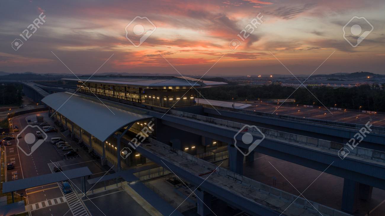 Kuala Lumpur Malaysia July 18 2017 Mrt Mass Rapid Transit Station In Kwasa Damansara Malaysia Mrt Is New Public Transport For Everyone Stock Photo Picture And Royalty Free Image Image 87146886