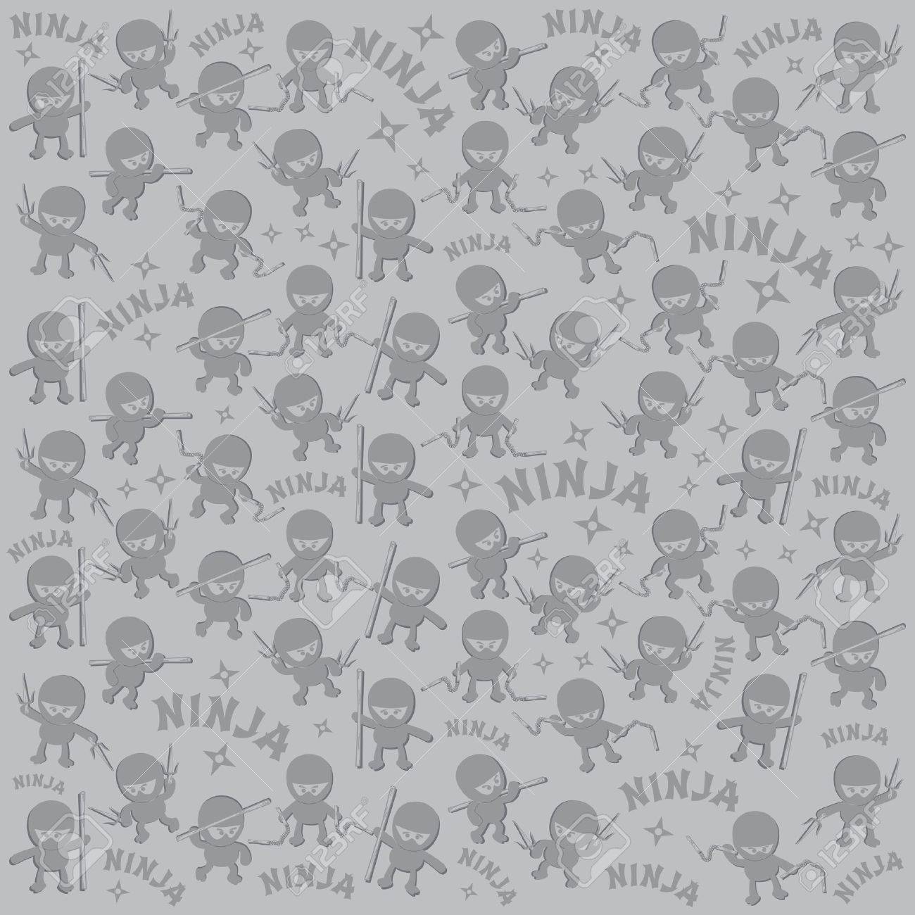忍者パターン のイラスト素材 ベクタ Image 忍者パターン のイラスト素材 ベクタ Image