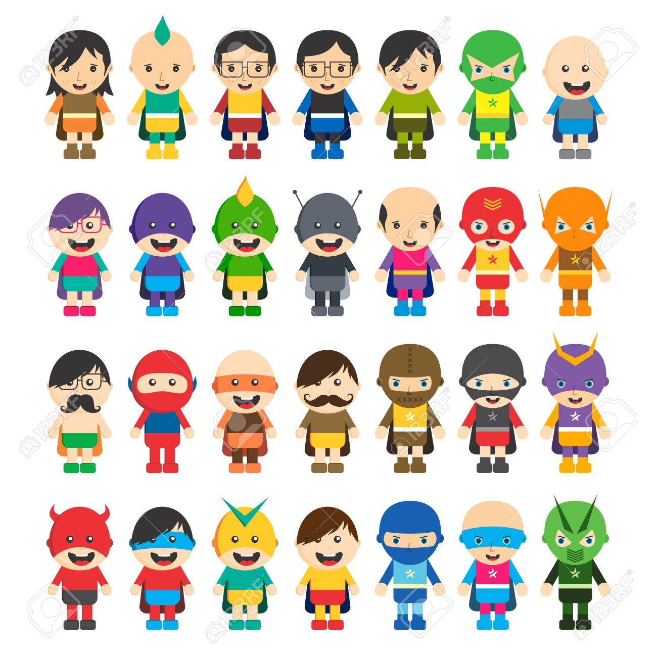 Personnage De Dessin Animé Super Héros Clip Art Libres De Droits Vecteurs Et Illustration Image 28600794