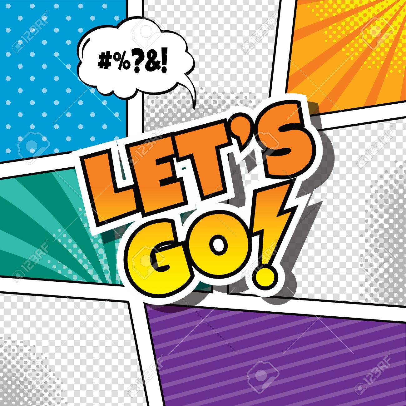 cartoon comic book template theme vector art illustration royalty