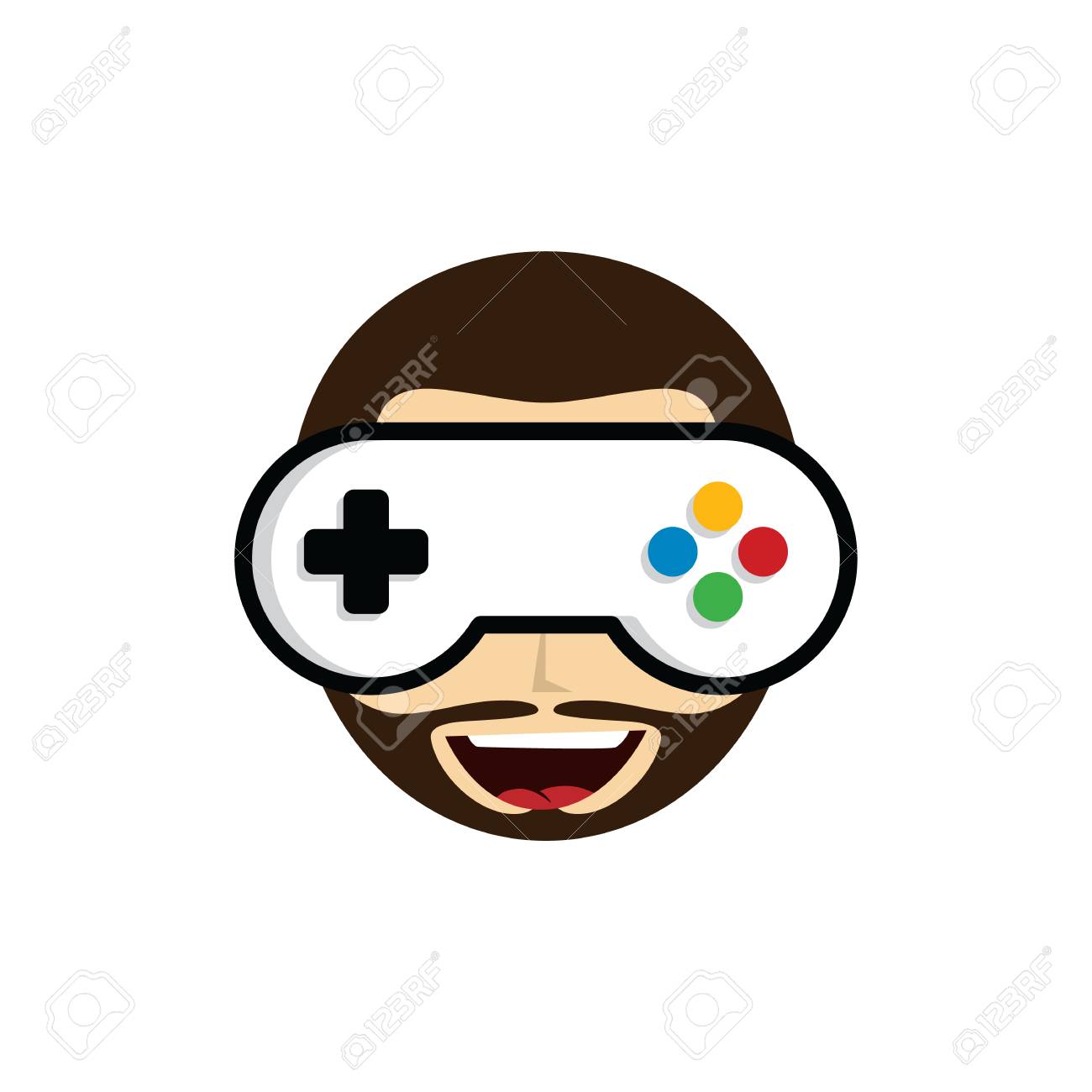 ゲームの達人 マスター ゲーマー ビデオゲームのテーマ ロゴ ロゴ ベクター アートのイラスト素材 ベクタ Image 8099