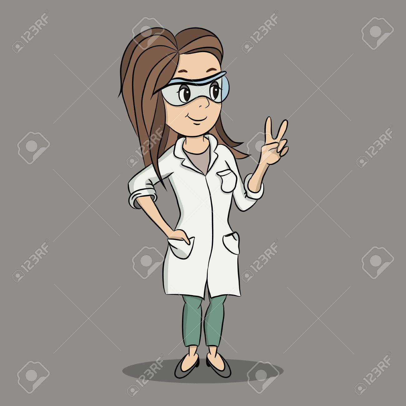 Resultado de imagen para imagen dibujo joven biologa