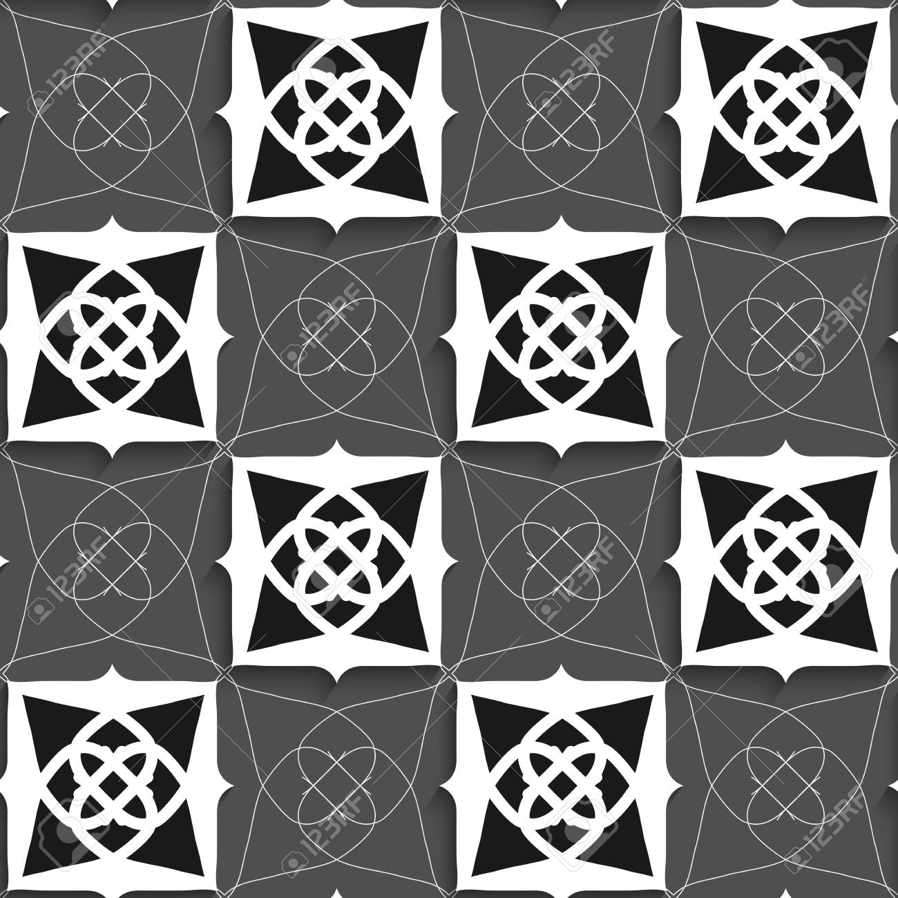 Download Seamless Abstract Background Of White 3d Shapes With Realistic Royalty Free Cliparts Vectors And Stock Illustration Image 32601658